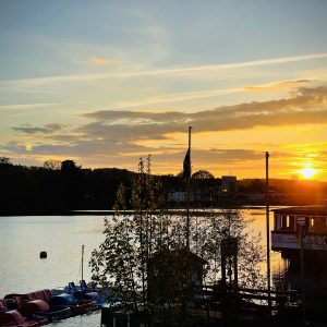 Sonnenuntergang über der Ruhr